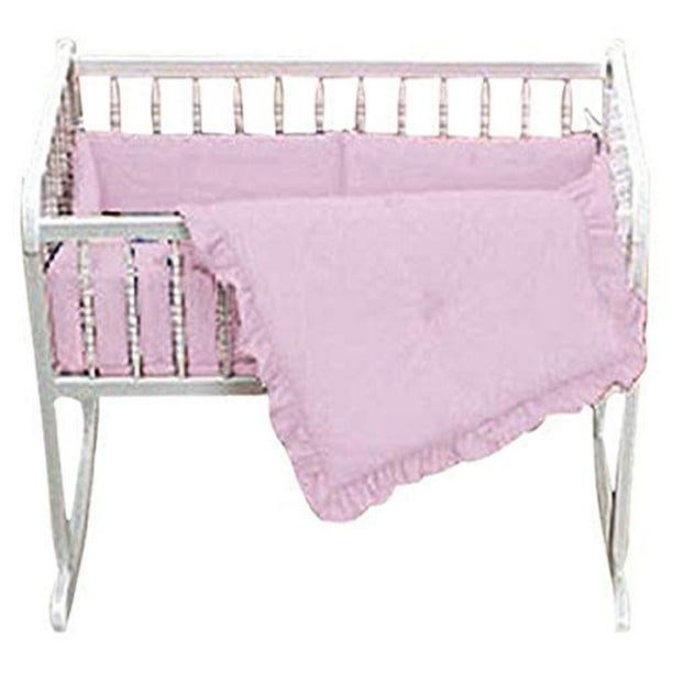 Baby Doll Bedding Classic II Cradle Bedding Set Pink